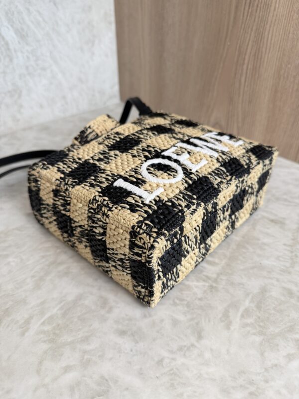 Loewe Paula's Ibiza Logo Convertible Tote Raffia Mini