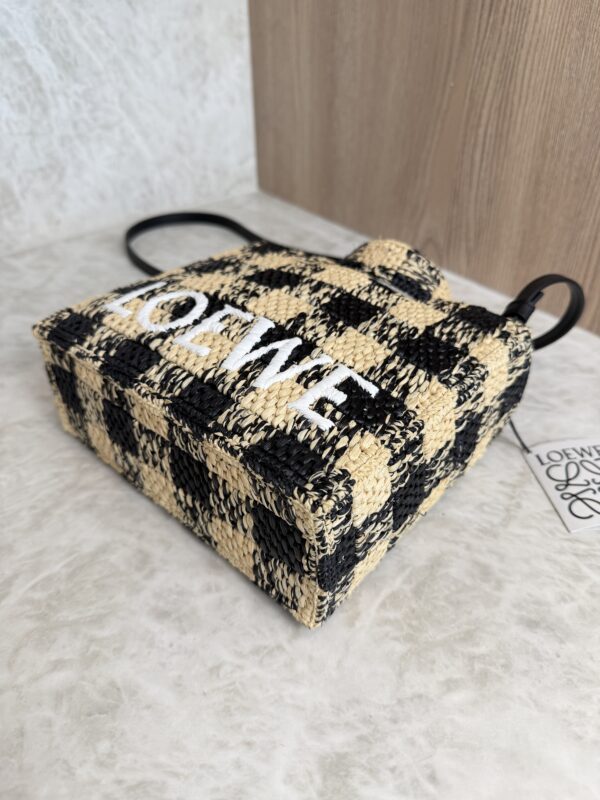 Loewe Paula's Ibiza Logo Convertible Tote Raffia Mini
