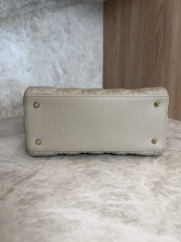 Christian Dior Lambskin Cannage Medium Lady Dior