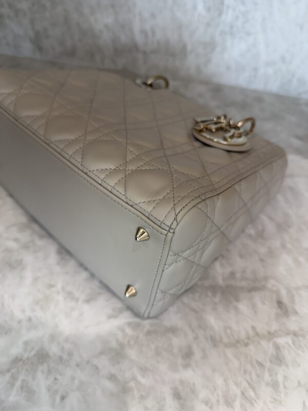 Christian Dior Lambskin Cannage Medium Lady Dior