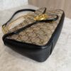 Gucci GG Marmont Flap Bag Diagonal Quilted GG Canvas with Leather Small