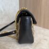 Gucci GG Marmont Flap Bag Diagonal Quilted GG Canvas with Leather Small