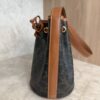Drawstring Bucket Bag Triomphe Coated Canvas Small