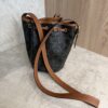 Drawstring Bucket Bag Triomphe Coated Canvas Small