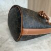 Drawstring Bucket Bag Triomphe Coated Canvas Small