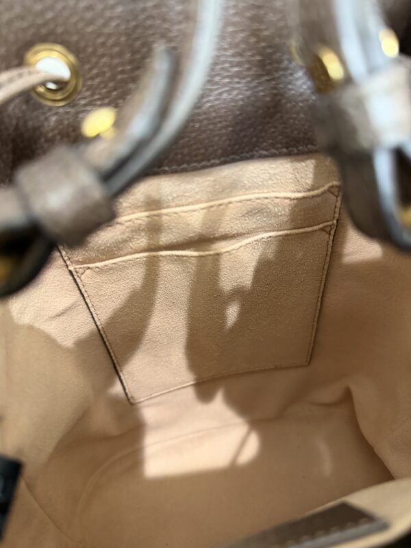 Gucci GG Supreme Monogram Web Small Ophidia Bucket Bag Brown