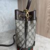 Gucci GG Supreme Monogram Web Small Ophidia Bucket Bag Brown