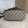 Gucci GG Supreme Monogram Web Small Ophidia Bucket Bag Brown