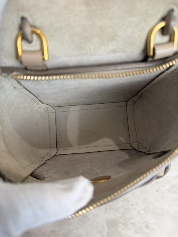Celine Grained Calfskin Pico Belt Bag Light Taupe