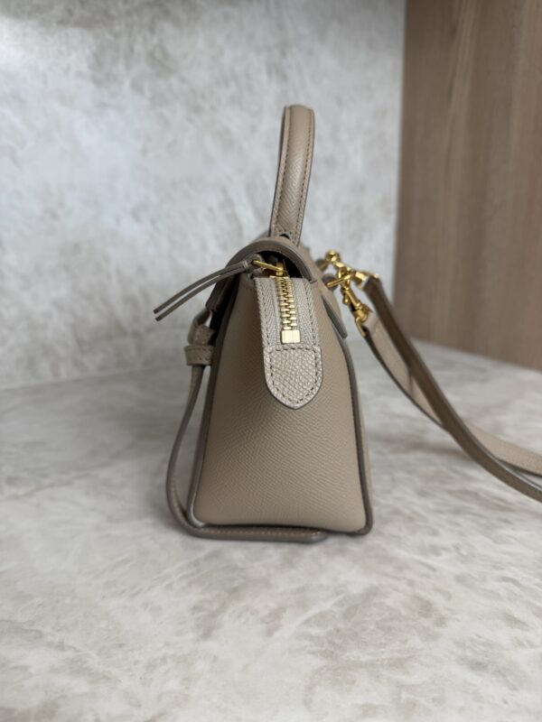 Celine Grained Calfskin Pico Belt Bag Light Taupe