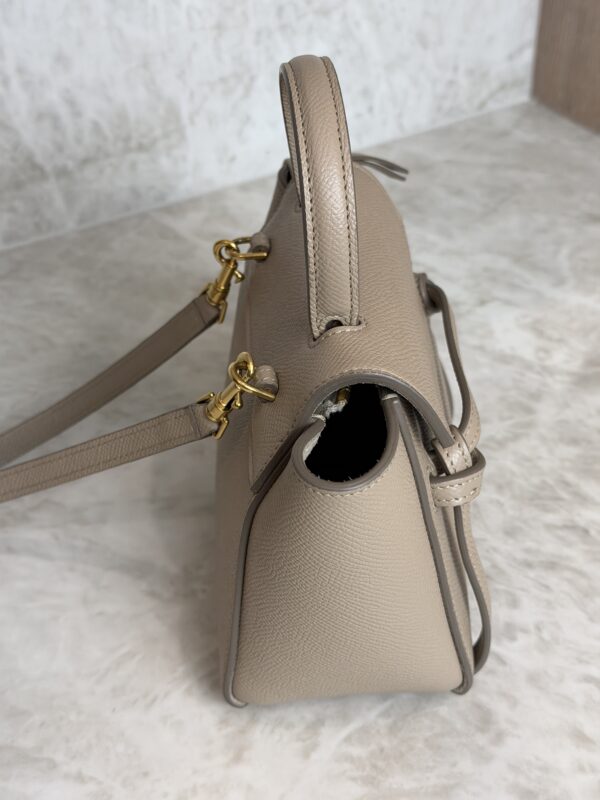 Celine Grained Calfskin Pico Belt Bag Light Taupe