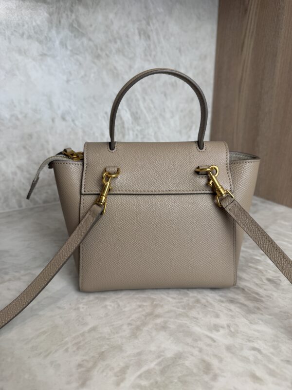Celine Grained Calfskin Pico Belt Bag Light Taupe