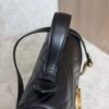 Gucci GG Marmont Top Handle Flap Bag Matelasse Leather Small Black
