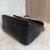 Gucci GG Marmont Top Handle Flap Bag Matelasse Leather Small Black