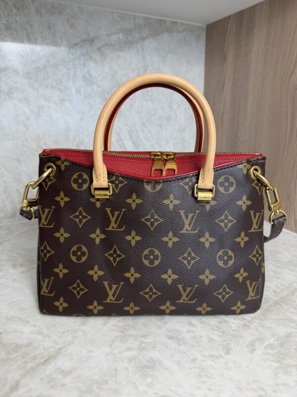 Louis Vuitton Pallas Tote Monogram Canvas with Leather BB Cerise
