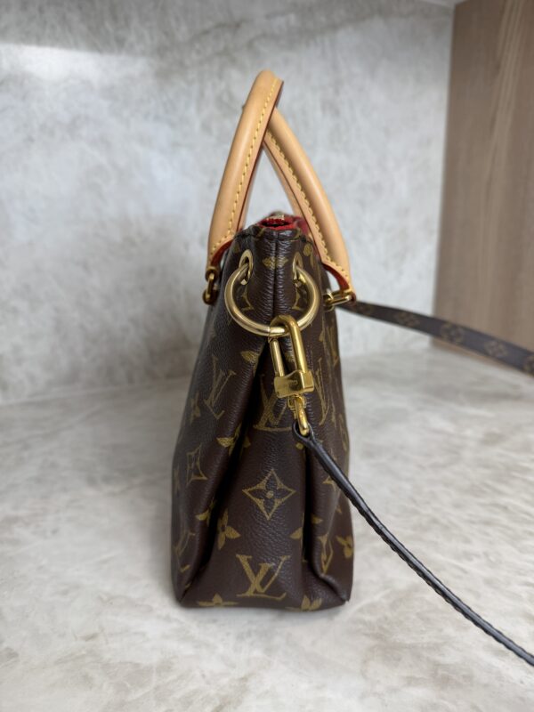 Louis Vuitton Pallas Tote Monogram Canvas with Leather BB Cerise