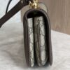 Gucci GG Supreme Monogram Textured Dollar Calfskin Mini Blondie Chain Shoulder Flap Bag Beige Ebony New Acero