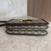 Gucci GG Supreme Monogram Textured Dollar Calfskin Mini Blondie Chain Shoulder Flap Bag Beige Ebony New Acero