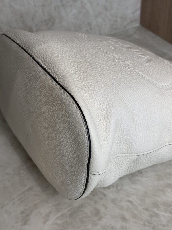 Prada Vitello Phenix Leather Phenix White