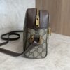 Gucci GG Supreme Monogram Web Small Ophidia Shoulder Bag Brown