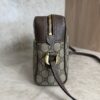 Gucci GG Supreme Monogram Web Small Ophidia Shoulder Bag Brown