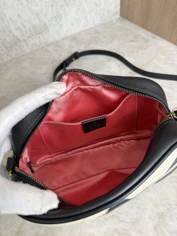 Gucci Matelasse Small GG Marmont Black and White