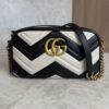 Gucci Matelasse Small GG Marmont Black and White