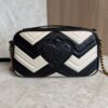 Gucci Matelasse Small GG Marmont Black and White