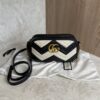 Gucci Matelasse Small GG Marmont Black and White