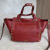 Valentino Garavani Pebbled Calfskin Mini Rockstud Tote