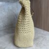 Saint Laurent (YSL) Natural Raffia And Brown Leather Le 5 A 7 Shoulder Bag