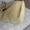 Saint Laurent (YSL) Natural Raffia And Brown Leather Le 5 A 7 Shoulder Bag