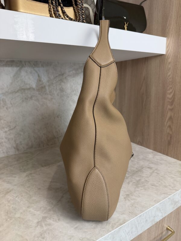 Gucci Beige Pebbled Leather Soft Jackie Hobo Bag