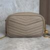 Saint Laurent Matelasse Monogram Mini Lou Camera Bag Beige and Gold Hardware
