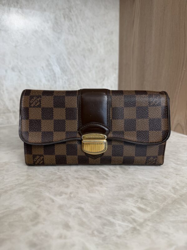Louis Vuitton Damier Ebene Sistina Wallet