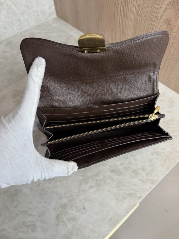 Louis Vuitton Damier Ebene Sistina Wallet