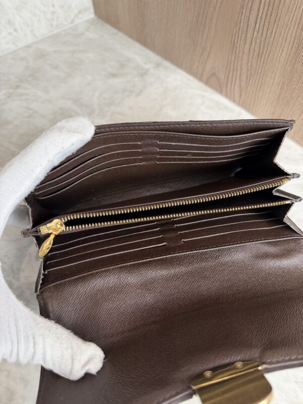 Louis Vuitton Damier Ebene Sistina Wallet