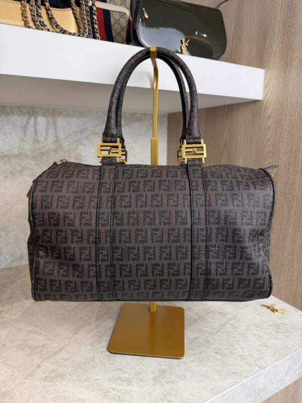 Fendi Zucchino Boston Bag