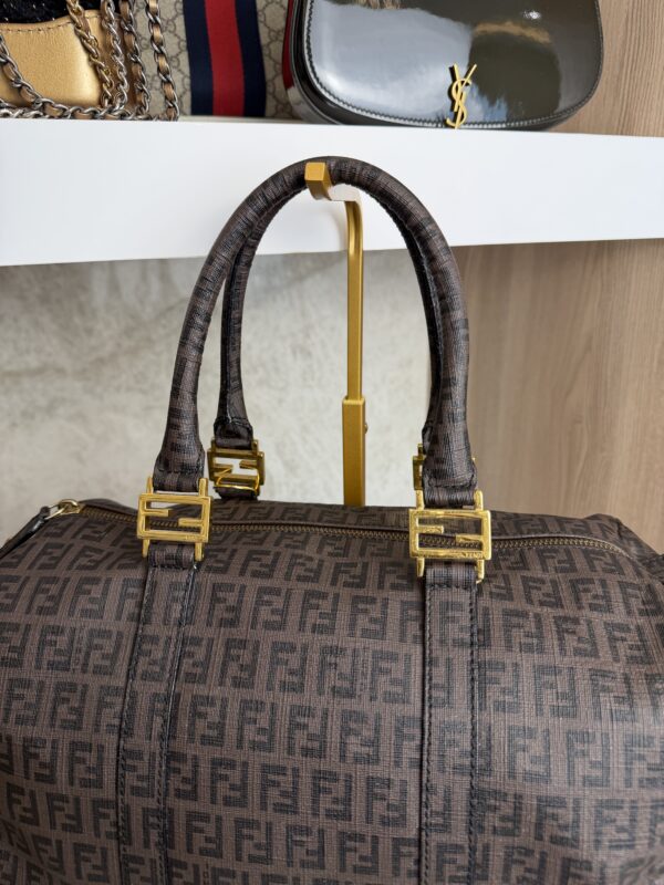Fendi Zucchino Boston Bag