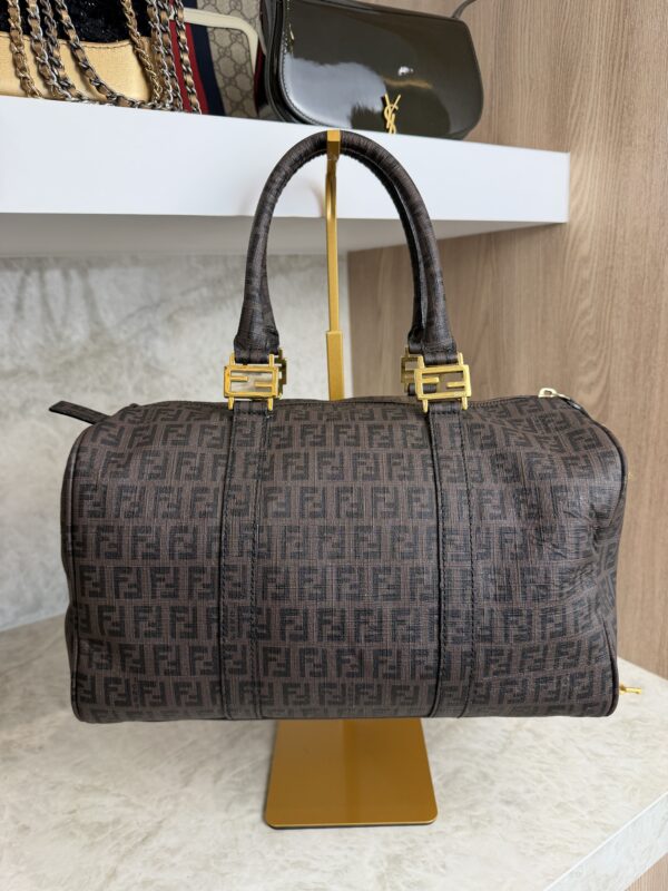 Fendi Zucchino Boston Bag
