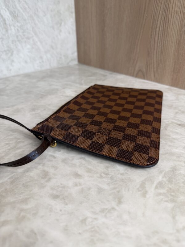 Louis Vuitton LV Damier Ebene Neverfull MM GM Pochette Red