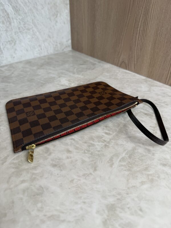 Louis Vuitton LV Damier Ebene Neverfull MM GM Pochette Red