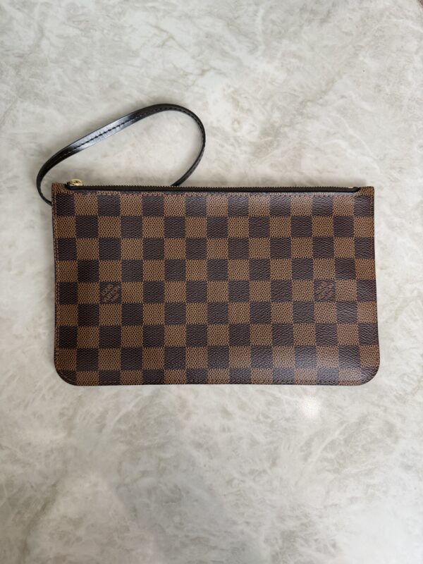 Louis Vuitton LV Damier Ebene Neverfull MM GM Pochette Red