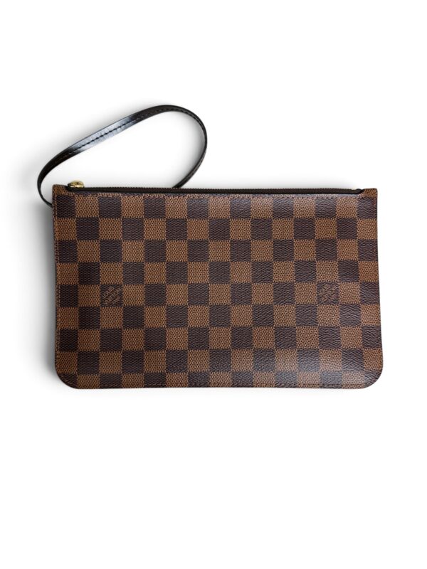 Louis Vuitton LV Damier Ebene Neverfull MM GM Pochette Red