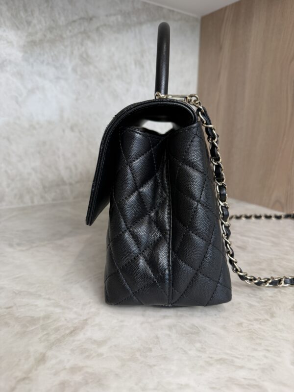 Chanel Caviar Quilted Small Coco Handle Flap Black