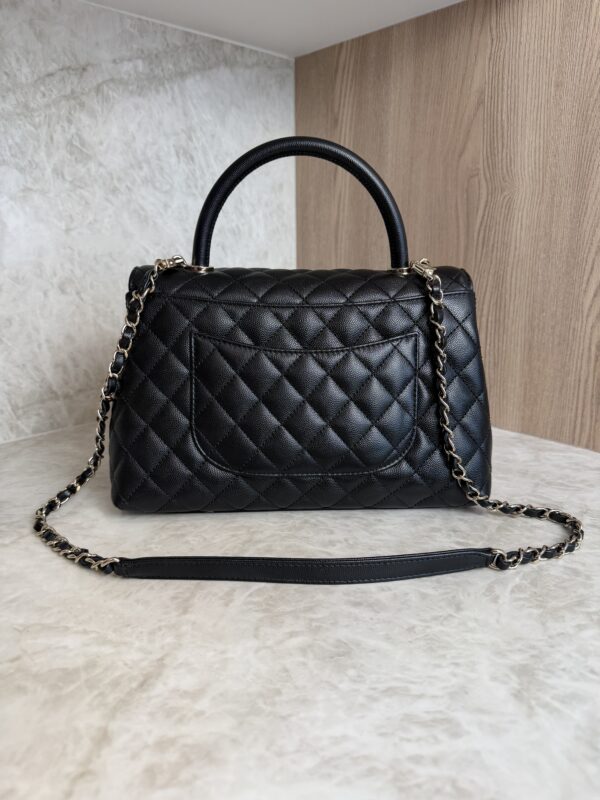 Chanel Caviar Quilted Small Coco Handle Flap Black