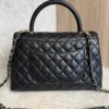 Chanel Caviar Quilted Small Coco Handle Flap Black