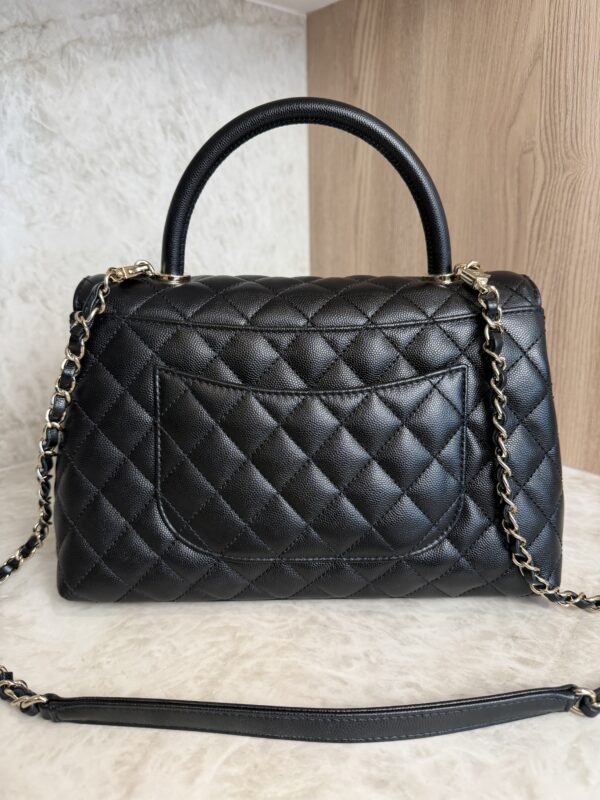 Chanel Caviar Quilted Small Coco Handle Flap Black