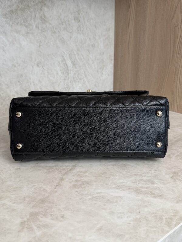 Chanel Caviar Quilted Small Coco Handle Flap Black