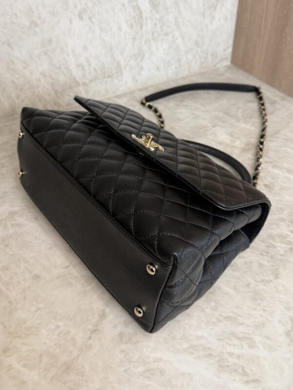 Chanel Caviar Quilted Small Coco Handle Flap Black